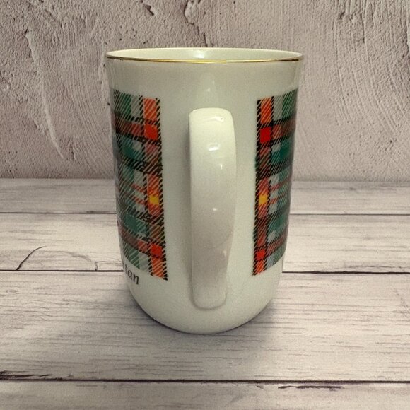 Essex County Tartan Coffee Mug 22K Gold Decorated in China (SKU: 216MI) - Picture 2 of 8